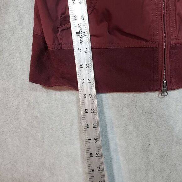 Sperry Vest Womens Small Red Marine Sailing Hideaway Topsider Hooded Full Zipper - Picture 5 of 11